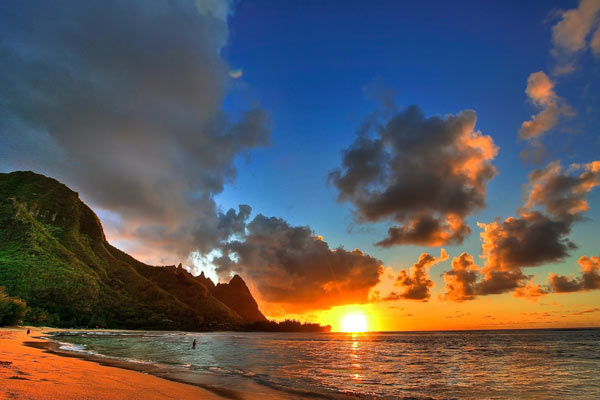 Hawaii_Beach_Sunset_Clouds_Cliffs_June2017