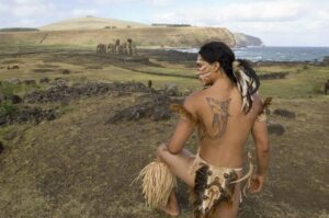 Polynesian Man in Traditional Dress-cm