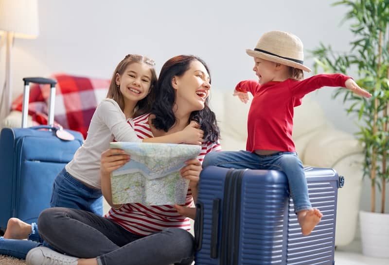 Family preparing for the journey-cm